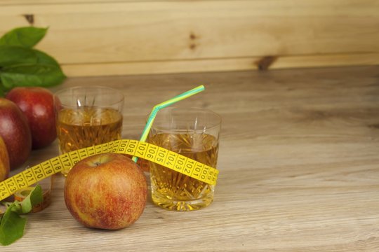 diet food, apple juice, vegetables and fruits
