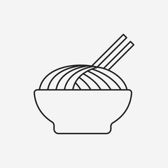noodle line icon