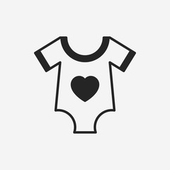 baby clothes icon