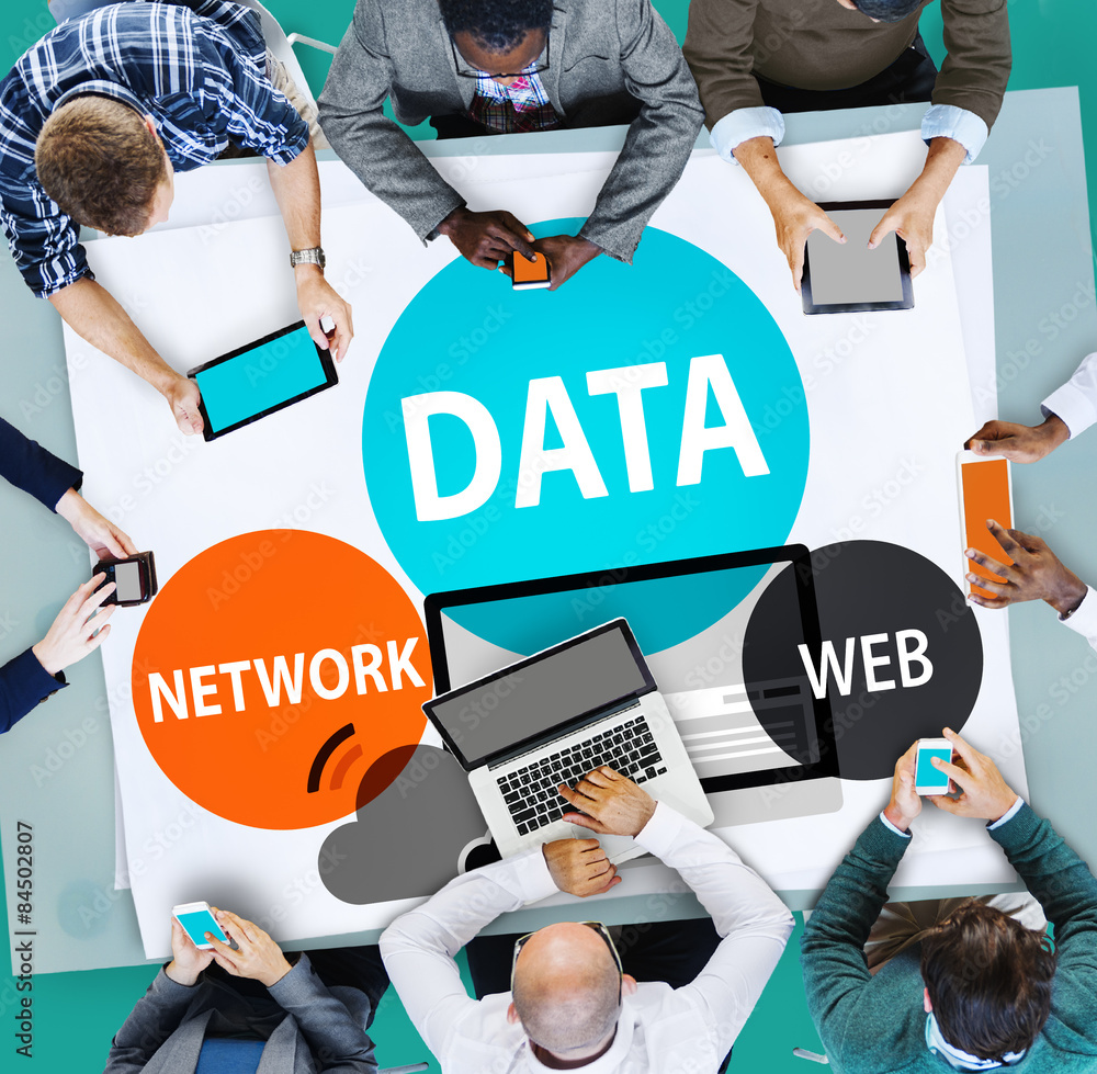 Aufkleber Data Network Web Internet Connection Global Concept