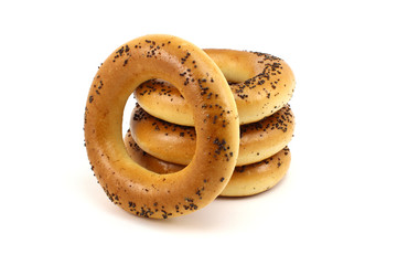 Russian fresh poppy bagels