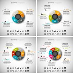 4 in 1 Business Infographic Bundle