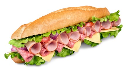 Sandwich, Bun, Fast Food.