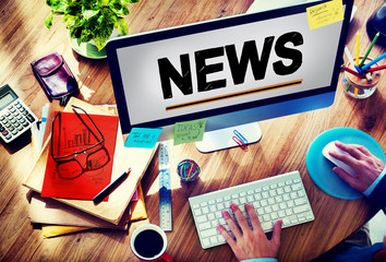 News Broadcast Information Media Publication Concept