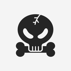 halloween skull icon