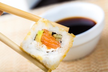 Sushi, Prepared Fish, Food.