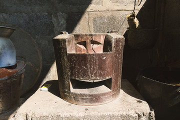 Stove for cooking livelihoods of people in rural areas. 