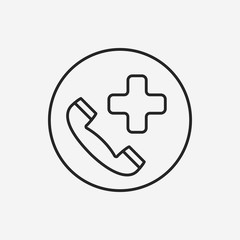 emergency call line icon