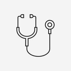 Stethoscope line icon