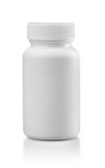 Bottle, Medicine, White.