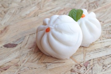 steamed pork buns, chinese dim sum.