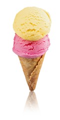 Ice, cream, cone.