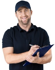 Clipboard, african, mechanic.