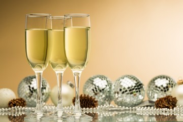 Christmas, Champagne, Party.