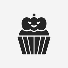 halloween cupcake icon