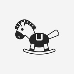 baby toy horse icon
