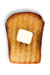 Butter, Bread, Toast.