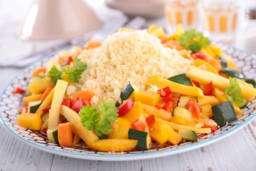 couscous and vegetables