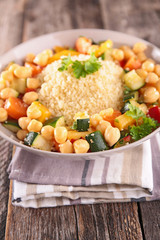 couscous and vegetables