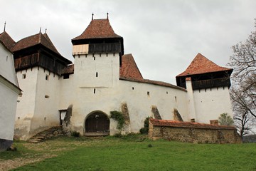 Fototapeta na wymiar Viscri fortified church, Transylvania, Romania - World Heritage Site by UNESCO