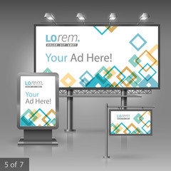 Corporate identity. Billboard, sign, light box