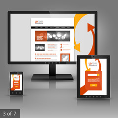 Corporate template design with applications