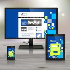 Corporate template design with applications