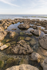 Beautiful view of the Sao Lourenco coastline near Albufeira, Portugal.
