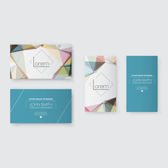 Abstract Business Card Template Set | Modern Vector Design