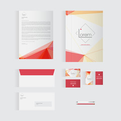 Red Stationery Template Design for Your Business | Modern Vector Design