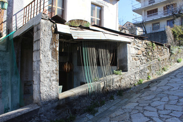 Fototapeta na wymiar Old House, Awning and Door, South Italy