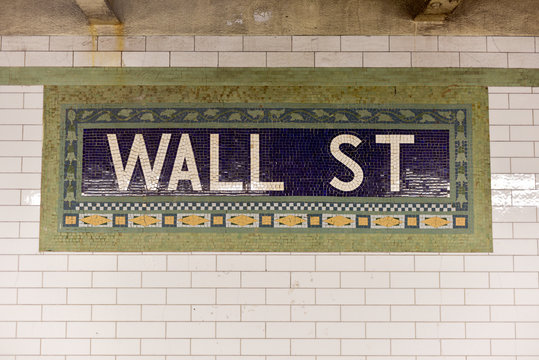 Wall Street Subway Station, New York City