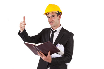 Engineer doing ok symbol