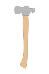cartoon image of hammer (work tool)