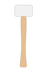cartoon image of hammer (work tool)