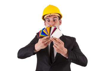 Chief burdened work with color palette