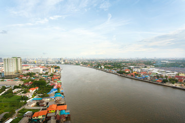 Obraz premium River in Bangkok city.