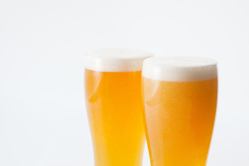 グラスビール2杯