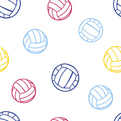 seamless pattern: sports balls