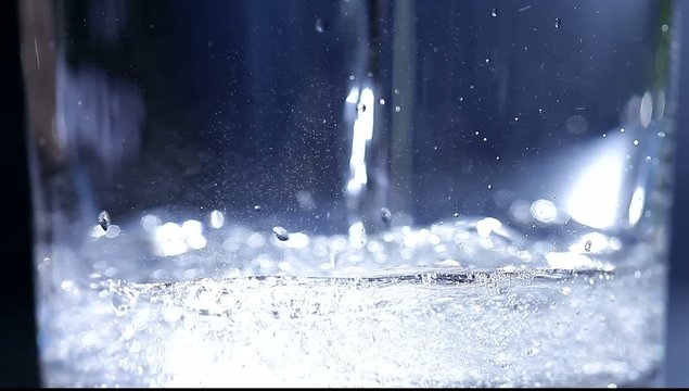 water in a glass