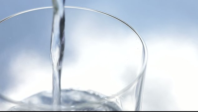 water in a glass