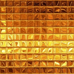 Luxury golden mosaic, gold background