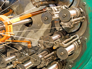 The braiding machine of flexible metal hose production line take