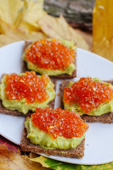 Caviar And Avocado Appetizer