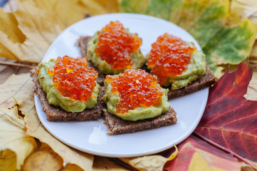 Caviar And Avocado Appetizer
