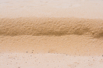 the sand on the beach