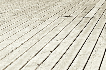 wooden planks perspective shot