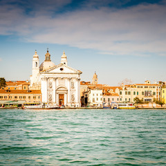 Fototapeta na wymiar Église vénitienne Canale della Giudecca, Venise