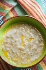 Oatmeal with butter