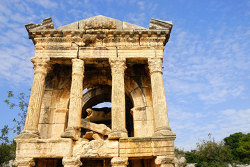 Roman architecture in Demircili, Turkey